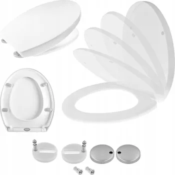 WC sedátko Sedátko na WC mísu Gamma D001 bílé polypropylenové