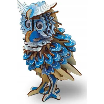 Obraz Puzzle 3D Sova – originální dárek a dekorace | 142 dílků, 34x21 cm