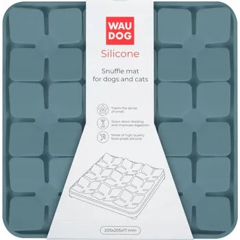 Miska pro psa WAUDOG Silikonová Podložka pod misku s granulemi 20 x 20 x 1,7 cm Šedá