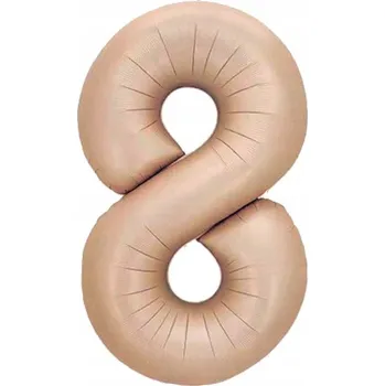 Balónek Fóliový balónek Karamelová číslice 8 OSMIČKA na hélium 100 cm