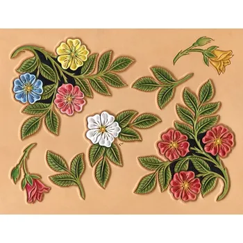 Tandy Leather Šablona pouštní růže