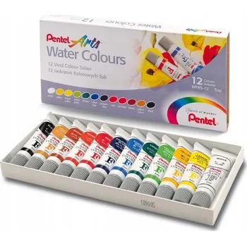 Vodová barva Akvarelové barvy Pentel 12 ks x 5 ml