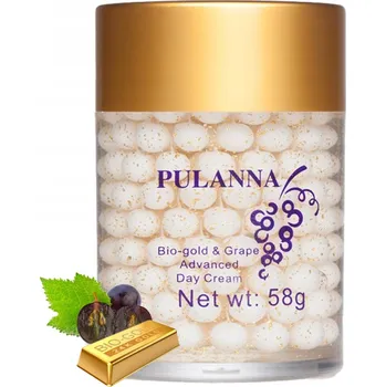 Pleťový krém Víceúčelový pleťový krém Pulanna Bio Gold Grape pro denní použití 58 ml