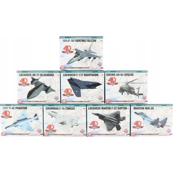 ostatní stavebnice Dětská stavebnice: Modely letadel bez lepidla - 8 designů, jednoduché zacva