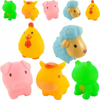 Hračka pro nejmenší Gumové hračky hračka do vany FARMA 0012