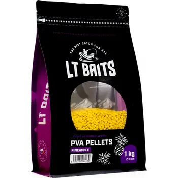 LT Baits PVA PELETY FINE PINEAPPLE 3MM 1KG