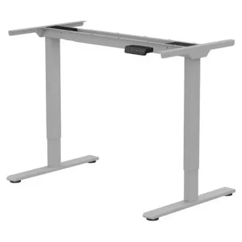 Jednací stůl Výškově nastavitelný stůl E1S-PRO-EUAM silver, nosnost 100 kg - N FLEXISPOT