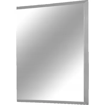 Zrcadlo Fazetové zrcadlo ve stříbrném rámu 80x100 12F-390