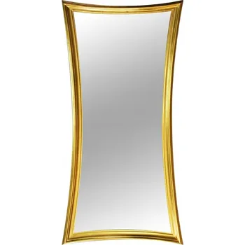 Zrcadlo Velké fazetové zrcadlo ve zlatém rámu 90x197 21250