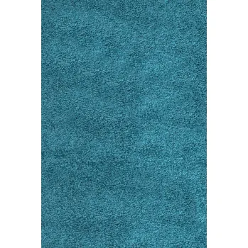 Koberec Kusový koberec Life Shaggy 1500 tyrkys: Kulatý 80 cm průměr