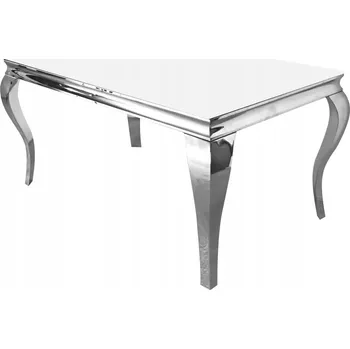 Jídelní stůl Jídelní stůl glamour zlatý bílý 200x100x75 cm TH306