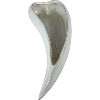 Keramický květináč - bílé srdce 35,8 cm