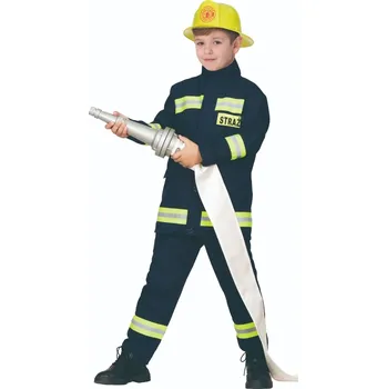 Karnevalový kostým KOSTÝM HASIČE Hasič Polský KOSTÝM HELMA 128 cm