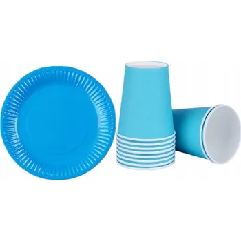 Obraz NAROZENINOVÁ SADA: MODRÉ KELÍMKY A TALÍŘKY