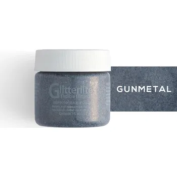 Speciální výtvarná barva Barva na kůži Angelus Glitterlites paint 1 fl.oz. (29,5 ml) Barva: Gunmetal