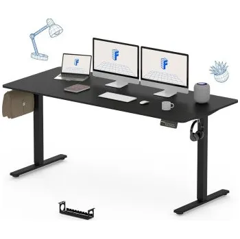 Elektrický stůl FQ1B-1660-EUV2 black, 160 x 60cm, černý - N FLEXISPOT