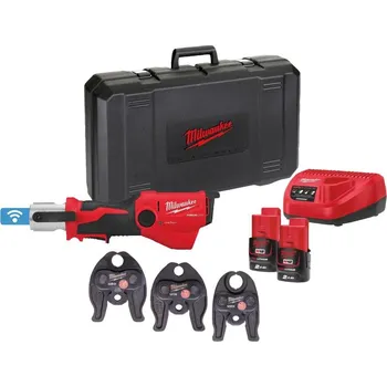 dílenský stroj Aku subkompaktní hydraulický lis MILWAUKEE M12 ONEHPT-202C V-Set 4933481034