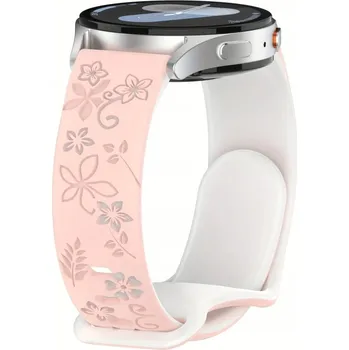 Řemínek na hodinky SILIKONOVÝ ŘEMÍNEK PRO CHYTRÉ HODINKY REALME BAND 2, TELESKOPICKÉ UCHYCENÍ ŘEMÍNEK DÁMSKÝ 18MM