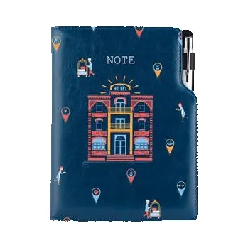 Zápisník Notes - zápisník DESIGN B5 nelinkovaný - modrá - Hotel
