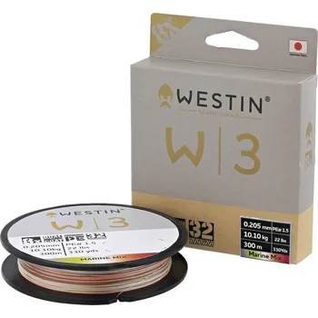 Westin Splétaná Šňůra W3 Oceanic Swirl 8-Braid Marine Mix 300 m - 0,235 mm 12,3 kg