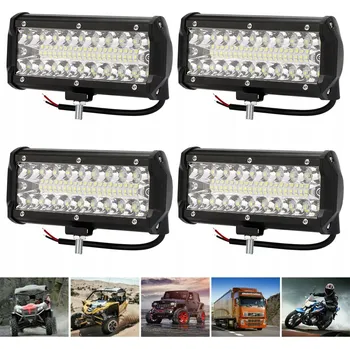 AUTOMOBILOVÁ LED PRACOVNÍ LAMPA REFLEKTOR TVRZENÉ SKLO HALOGEN 400W 12V-24V