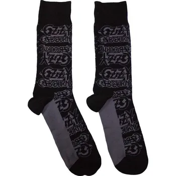 Pánské ponožky Ozzy Osbourne Logo Repeat Black 40-45 Ponožky