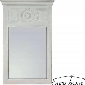 Zrcadlo Křišťálové zrcadlo bílý rám dřevo 90x140 cm 21321