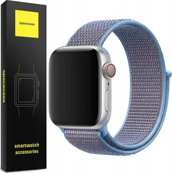 Řemínek na hodinky Pásek Spacecase pro Apple 23 mm modrý
