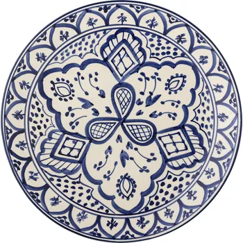 Talíř Bloomingville, Jídelní talíř Karlie II 27,5 cm sytě modrý - Formadore