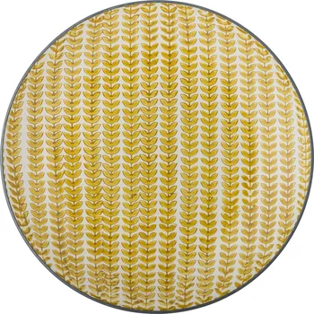 Talíř Bloomingville, Jídelní talíř Maple 25,5 cm žlutý - Formadore