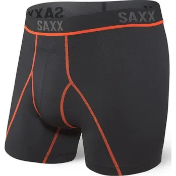 Trenýrky Saxx KINETIC L-C MESH BB black/vermillion boxerky