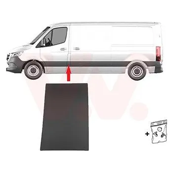 Lišta karosérie Ozdobná / ochranná lišta, boční stěna VAN WEZEL 2973415