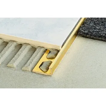 Stavební profil SCHIENE BASIC-M Ukon. profil Mosaz, H=12,5mm, délka: 1,0m