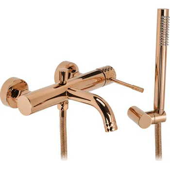 Nástěnná vanová baterie REA LUNGO Diamond, měď