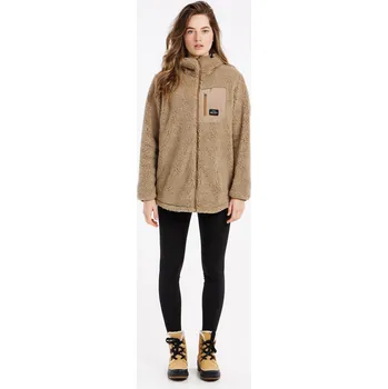 Pánská mikina PROTEST Dámská fleece bunda Protest Prtsago BÉŽOVÁ