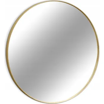 Zrcadlo Kulaté zrcadlo ve zlatém rámu Ø80x4 cm 16F-572