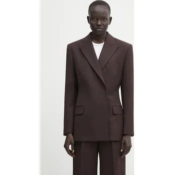 Dámské sako Sako s přídavkem vlny Anine Bing aretha, XS, hnědá, 89X