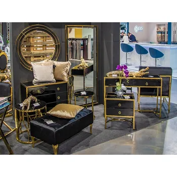 Toaletní stolek Toaletní Stolek Euro-Home černý lesk 110 x 82 x 35 cm