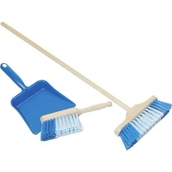 Dětský domeček Goki Smetáček, lopatka, smeták - modrý