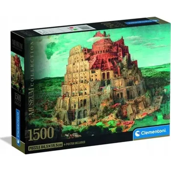 Puzzle PUZZLE 1500 DÍLKŮ MUZEUM VĚŽ BABEL CLEMENTONI 31738