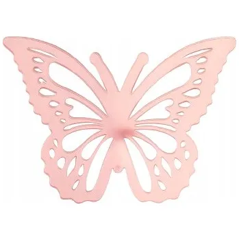 Obraz Ozdoby na dort – Růžoví motýli – 5 ks