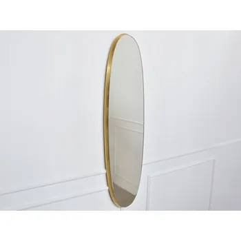Zrcadlo Oválné zrcadlo ve zlatém rámu 36x136x3,5 cm 12F-378