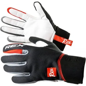 Rukavice REX World Cup Race, black/white, závodní rukavice na běžky / biatlon Velikost rukavic: XL