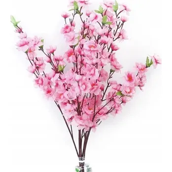 umělá květina Dekorační Větvička Umělé Květy do vázy s větvičkou Višňový Květ 120 cm