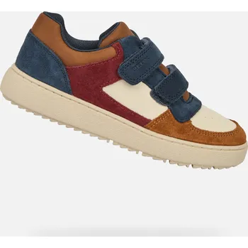 Dětská móda Tmavě modré chlapecké tenisky Geox Theleven Boy - Kluci GEOX modrá | hnědá | krémová | tmavě červená | vícebarevná 3427727