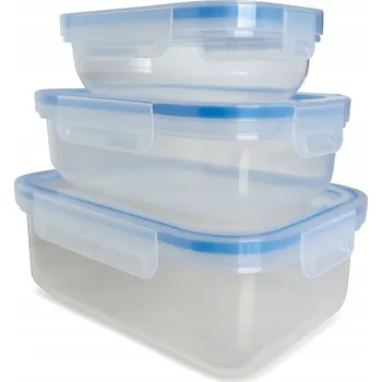 Dóza na potraviny Sada 3 Plastových Nádob na Potraviny 2L, 1L, 0,6L