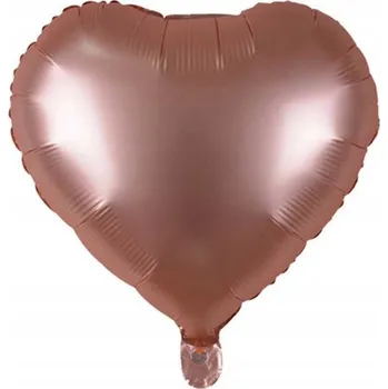 Balónek Fóliový balónek SRDCE TOFFI helium 45cm KARAMEL