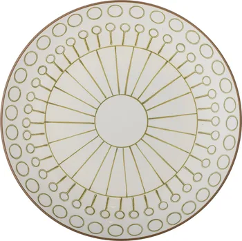 Bloomingville, Jídelní talíř Maple 25,5 cm bílo-zelený - Formadore