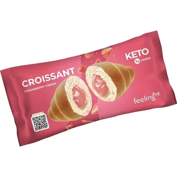 FeelingOK Strawberry Cream-Filled Croissant (50 g)