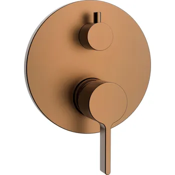 Vodovodní baterie SAPHO ICONIC podomítková sprchová baterie, 2 výstupy, měď mat